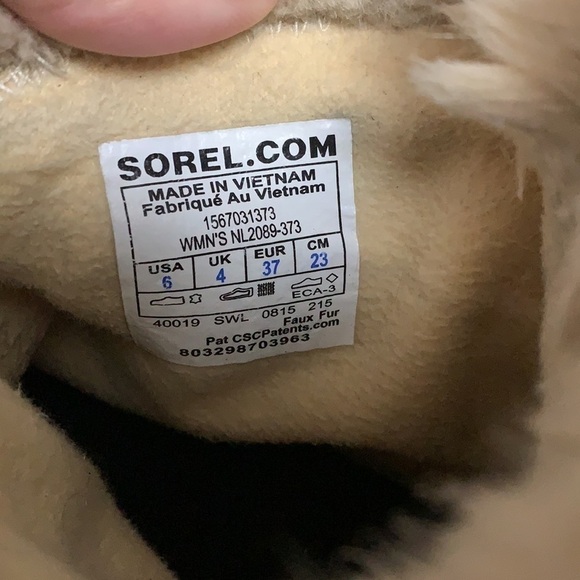 SOREL- Women’s Tivoili tan suede upper size 6 - Picture 5 of 7